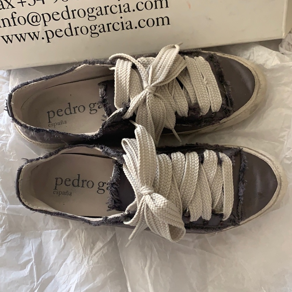 “Phat” laced satin sneakers